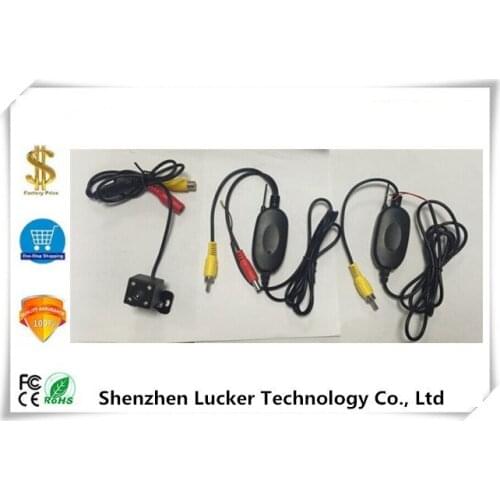 Car Rearview Reversing Camera Wireless 2.4G BackUp Parking assist nightVision 4LED light Vehicle Wide Angle