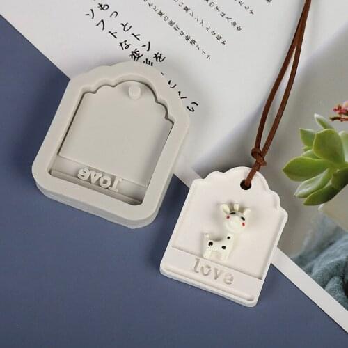 Aromatherapy Car Plaster Jewelry Pendant LOVE Listing Silicone Molds for Chocolate Pastry and Bakery Accessories Baking Tools