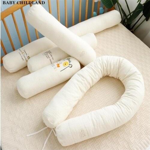 Baby Bumpers 120cm Cotton Newborn Baby Crib Bumper Infant Crib Fence Bed Cushion Kid Room Decor Embroidery Baby Cot Protecor