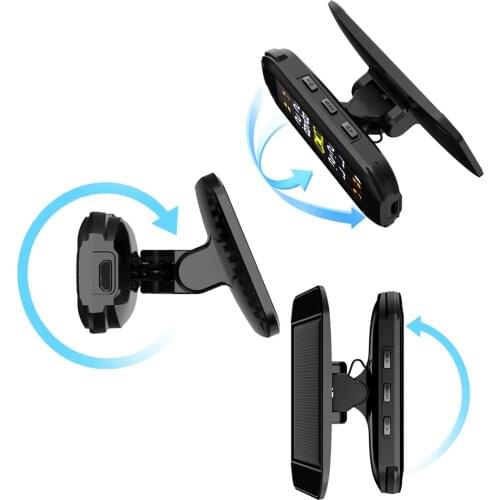 Wireless Tire Pressure Monitoring System (TPMS), with 4 External sensors, Wireless Solar Power