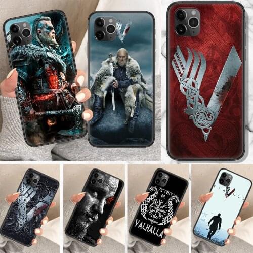 Vikings TV Phone Case For iphone 5 5S SE 2 6 6S 7 8 11 12 Mini Plus X XS XR Pro Max black soft bumper 3D prime luxury cover