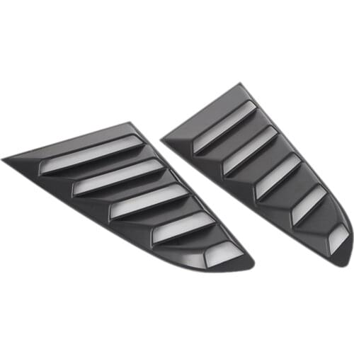 Quarter 1/4 Side Vent Rear Window Louvers Shield Compatible for Ford Mustang 2015-2021