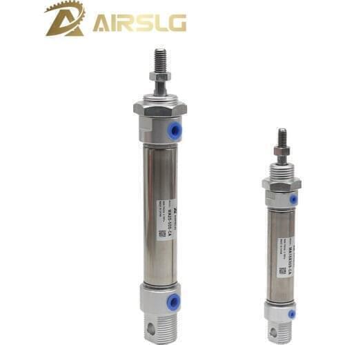 MAC40 Pneumatic MAC40X100SCA MAC40X125SU MAC40X200SCM Air Cylinder Double Action Mini Round Cylinders MAC40x50S-CA-U-CM