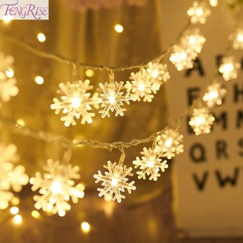 FENGRISE LED String Fairy Light Christmas Decoration For Home Garland Light Christmas Tree Decor 2020 Navidad Ornament Gift Xmas
