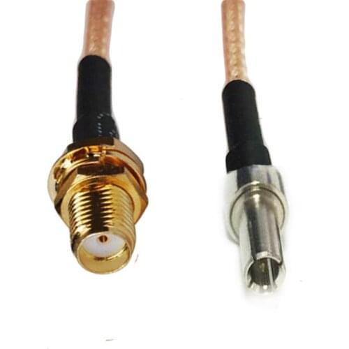 50pcs SMA Female Nut Bulkhead to TS9 Male Straight Connector RF RG316 Coax Coaxial Pigtail Cable 10/15/20/30/50cm 1m