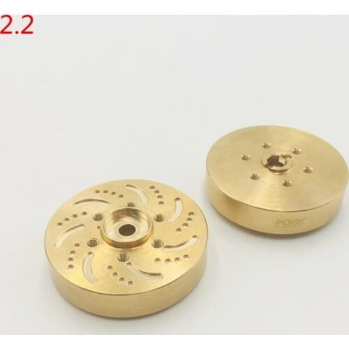 KYX Racing Brass Heavy Weight 2.2" Wheel Weight Block Counter Weight for 1/10 Rc Crawler Car Traxxas Axial 73g/pcs
