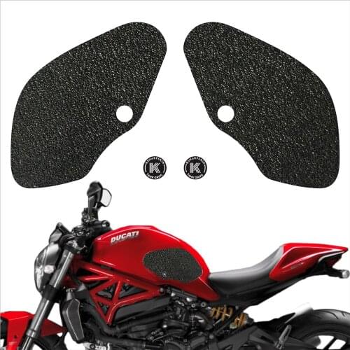 Fuel tank pad traction side sticker KSHARPSKIN petrol knee decals tank grip for DUCATI MONSTER 1200 S STRIPE MONSTER 821 STRIPE