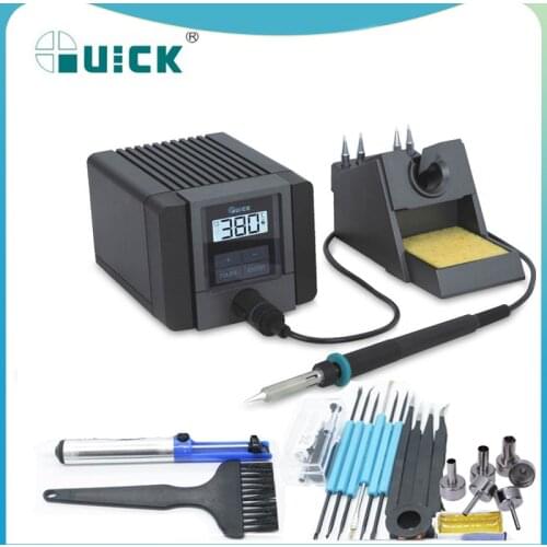 QUICK TS1100 Intelligent lead-free soldering station 90W electric soldering iron adjustable temperature constant antistatic