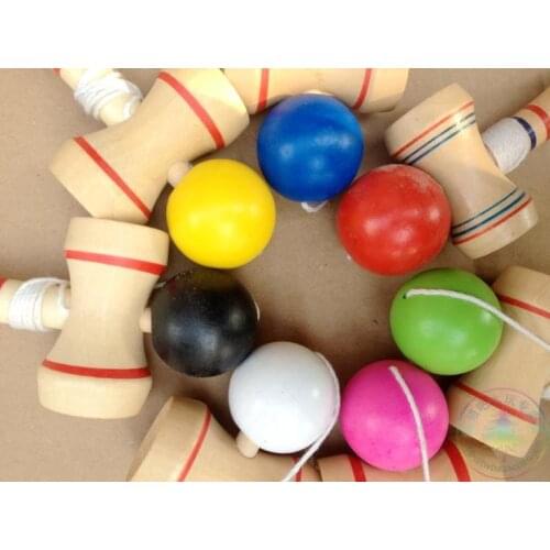 Factory direct sales mini kendama strings professional japan Toy Kendama Japanese traditional game ball trumpet skills