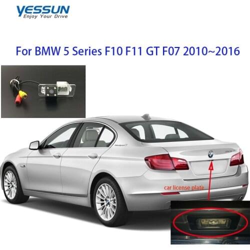 Yessu HD CCD Backup Rear View camera For BMW 5 Series BMW F10 F11 GT F07 2010~2016 CCD/license plate Camera or Bracket