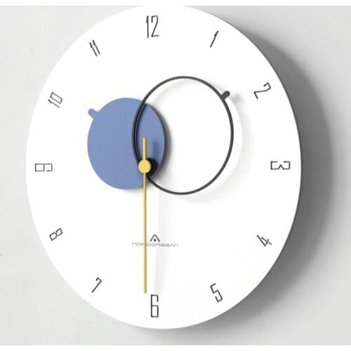 Luxury Nordic Wall Clocks European Style Silent Wall Clocks Fashion Bedroom Artistic Montre Mural Home Decor Clocks OO50WC
