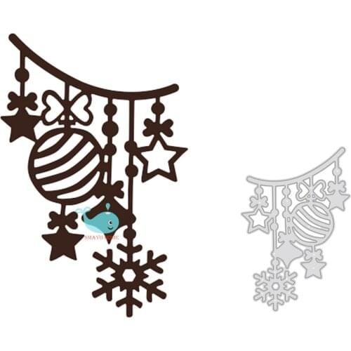 Christmas Ornaments Metal Cutting Dies Scrapbooking Stencil for Album Paper DIY Gift Card Decoration Embossing Dies New 2020