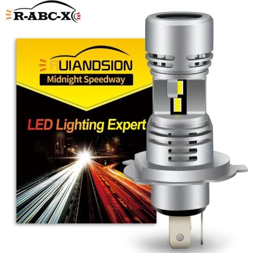 RUIANDSION 1Pcs H4 P43T HS1 Motorbike Headlights Motorcycle Replacement Bulb Car LED Fog Light DRL 5530SMD 2000Lm 21W 6000K