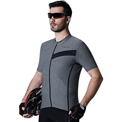 Santic Men Cycling Jersey Cycling Shirt Short Sleeves MTB Road Bike Short Sleeve Jersey Breathable Jerseys