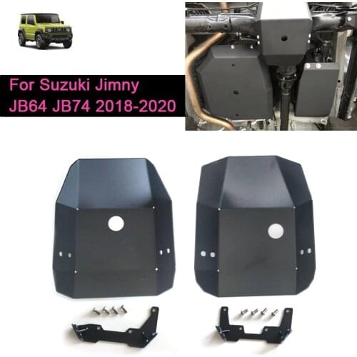 Car Front Rear Bridge Protection Plate For Suzuki Jimny JB64 JB64W JB74 JB74W 2018-2020 Auto Front Rear Bridge Skid Plate