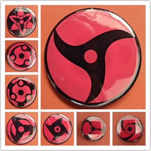 Anime Huoying Ninja Badge Cosplay prop chests, clothes, backpack decorations 58mm