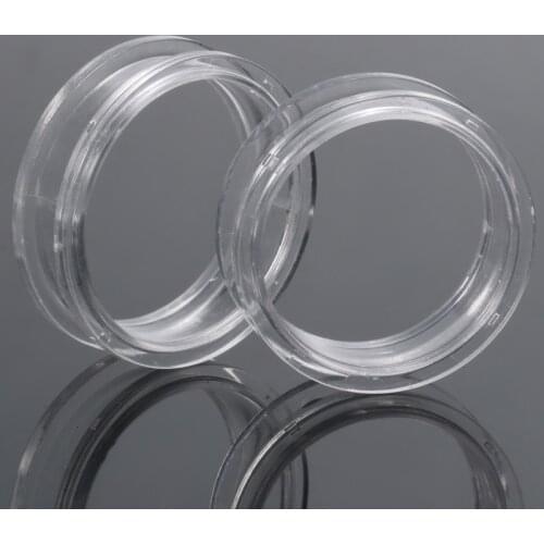 1 Pair Acrylic Ear Plugs and Tunnels Men Women Flesh Ear Tunnel Clear Color 1.2-36mm