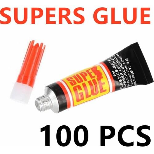 100p Liquid Supers Glue Wood Rubber Metal Glass Cyanoacrylate Adhesive Stationery Store Nail Gel 502 Instant Strong Bond Leather