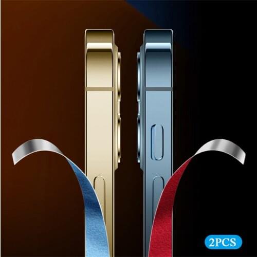 2PCS Side Film Protector For IPhone 12Mini Multicolor Matte Mobile Phone Rim Film Sticker For IPhone 12 Pro Max Border Film