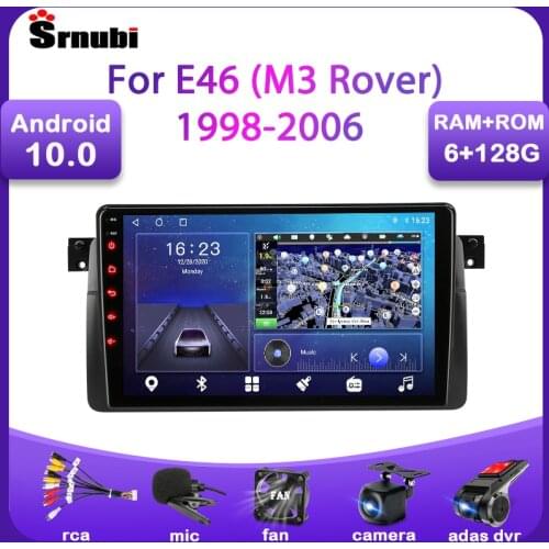 9" Android 10 Car Radio For BMW E46 M3 316i 318i 1998-2003 2004 2005 2006 Multimedia Player GPS Navigation 2 Din WIFI stereo DVD