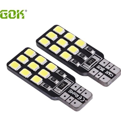Free shipping100pcs/lot t10 led canbus white light W5W 194 t10 18smd 2835 led no Error t10 canbus led Indicator Light