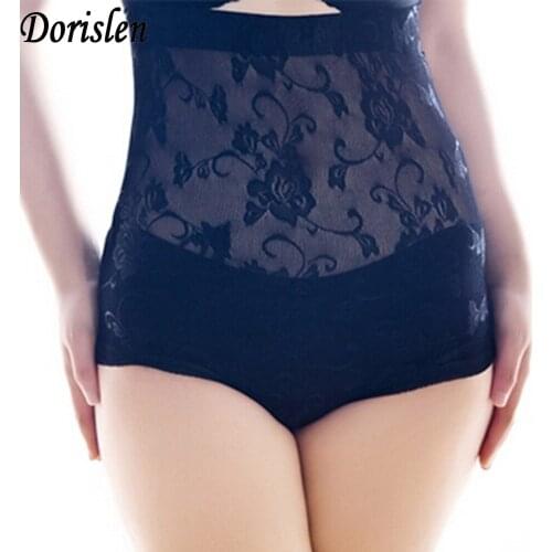 Dorislen 200pcs Printed High Waist Underwear For Women Buttock Push Up Butt Lift Briefs