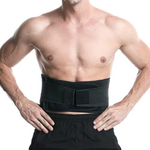 Breathable Adjustable Lumbar Support Waist Support Belt With Spine Steel Plate Support & Pressure Strip Gym Waist brace