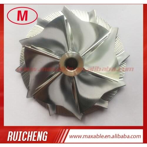 K04 36.70/50.80mm 6+6 blades turbo billet/milling/aluminum 2618 compressor wheel for 5304-123-2252 forward