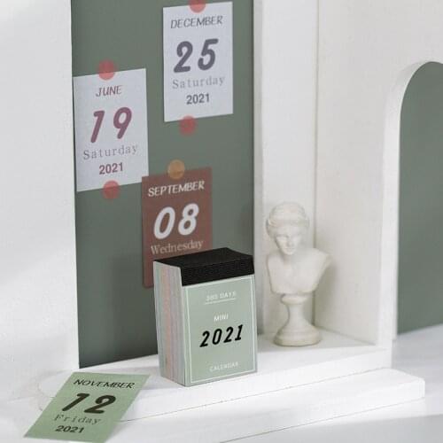 2021 Calendar The New Mini Desk Calendar For School Schedule 2021 Office Supplies Planner Paper Tearable Billet Journal Date
