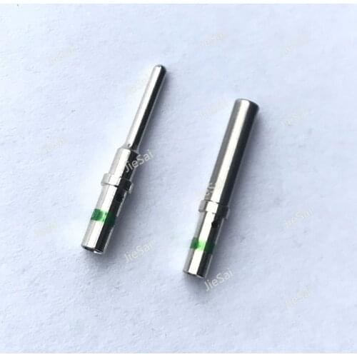 50Pcs 100Pcs DT Pin 14-16AWG 0460-215-16141 0462-209-16141 Solid Crimp Terminal With Green Identification Stripe Stainless Steel