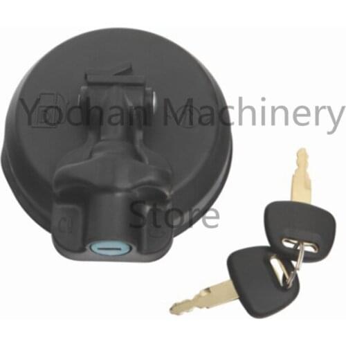 Fuel Tank Cap With 2 Keys For Hitachi Zaxis EX120 EX200 EX220 ZAX60/70/200/210/360-5G FYA00010024 FYA00010024C Diesel Cover