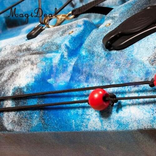 MagiDeal 2 Pieces Red Plastic Kayak Tail Rudder Control System Balls Kit Accessories
