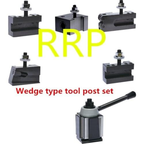 251-333 13-18" Wedge type quick change tool post & holder set, 1 set contains 1pc 250-333 and 5 holders