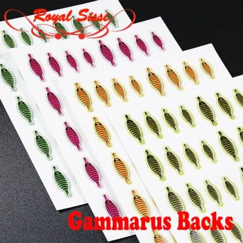 80pcs set realistic gammarus shrimp backs 4optioanl colors fly tying thin skin scud backs segment body wrap fly tying materials
