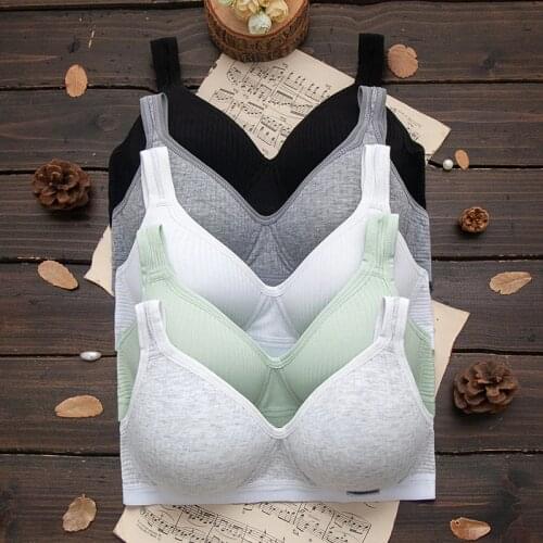 Girl Underwear Cotton A Cup Training Bras Teenage Sport Puberty Teen Child Fitness Bra 12-18Y Youth Small Breast Bra girl cloth