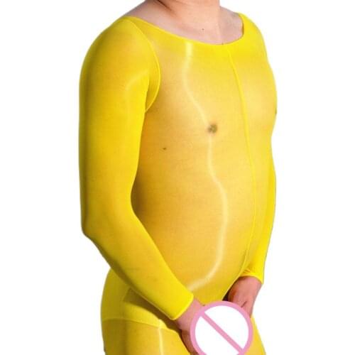 Fad 912 Needle Lingerie Smooth Open Crotch Bodysuit Transparent Pantyhose Silk Slippery Alluring Whole Big Size Full-body Tights