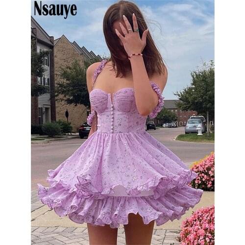 Цветочные летние платья NSAUYE China At AliExpress