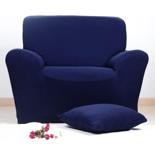 Solid Elastic Fabric Sofa Cover Tight Wrap All-Inclusive Slip-Resistant Sofa Towel Single/Two/Three/Four-seat Sofa