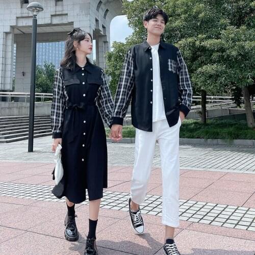 Couple outfit autumn winter minority design sense dress mens hoodie couples clothes couples clothing