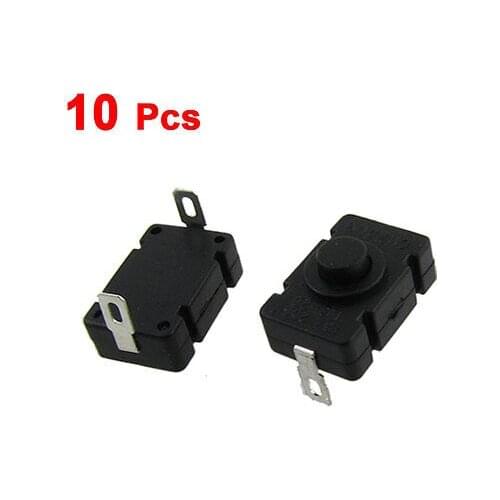 AC 250V 1.5A 2 Pin On Off Torch Latching Push Button Switch 10 Pcs Gfyeh
