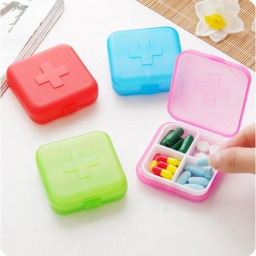 Mini Portable Remind Drug Storage Box Creative Plastic Jewelry Box 3 Pcs/Lot Medicine Organizer