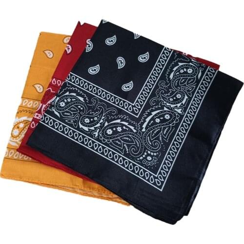 Unisex Bandana Print kerchief Hip Hop Hair Band Outdoor Neck Scarf Sports Headwear Wrist Wraps Head Square Scarves Handkerchief