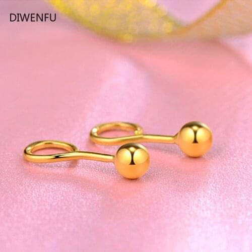 14K Gold Filled Ball Earring for Women Gemstone Wedding gold Jewlery Organiser 2021 Fashion Bizuteria Bijoux Femme Stud Earrings