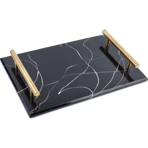 Nordic Anti-Marble Tray Storage Plate Storage Plate Cake Dessert Plate Sushi Plate Jewelry Display Plate Decoration Bathroom Sto