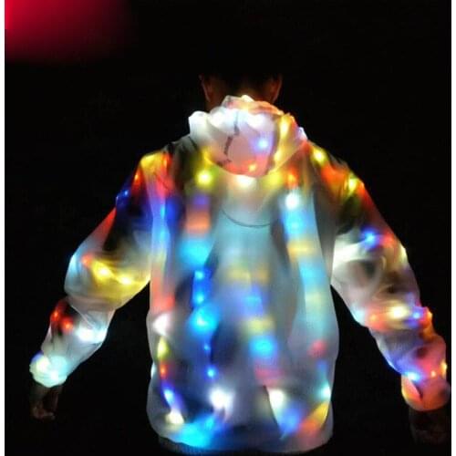LED Growing Lighting Robot Suits Colorful Led Luminous Costume Clothes Dancing Clothing Men Event Party Supplies Stage Props