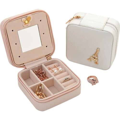 Jewelry Packaging Box Casket Box For Exquisite Makeup Case Cosmetics Beauty Organizer Container Boxes Graduation Birthday Gift