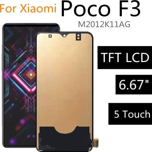 6.67" For Xiaomi POCO F3 M2012K11AG LCD Display Touch Panel Screen Digitizer Assembly For Pocophone F3 LCD Display