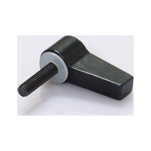 1x black aluminum M4 Knob Thumb Screw L Shape Screw For 15mm Rod Rail Rig Clamp