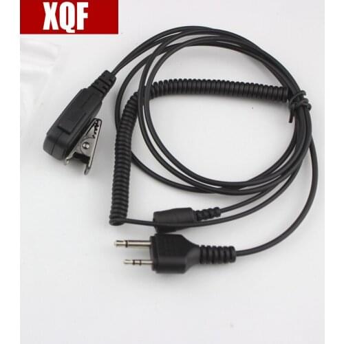 10PCS 2 Pin Headset Acoustic Air Tube Earpiece Earphone PTT MIC for Midland Portable Radio GXT550/650 GXT1000VP4 GXT1050VP4