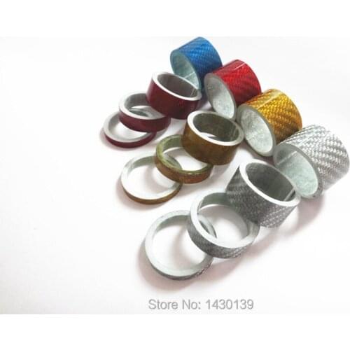 10pcs Newest 10mm bicycle glass fiber headset washer bike headset fiberglass washer stem spacers MTB parts 4 colors Free ship